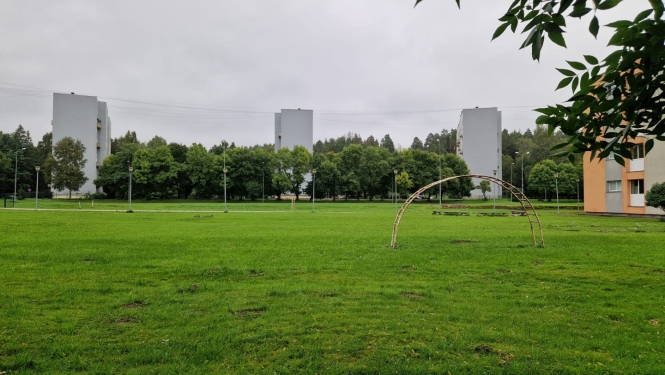 Plānotā aktīvās atpūtas laukuma vieta Jaunogrē