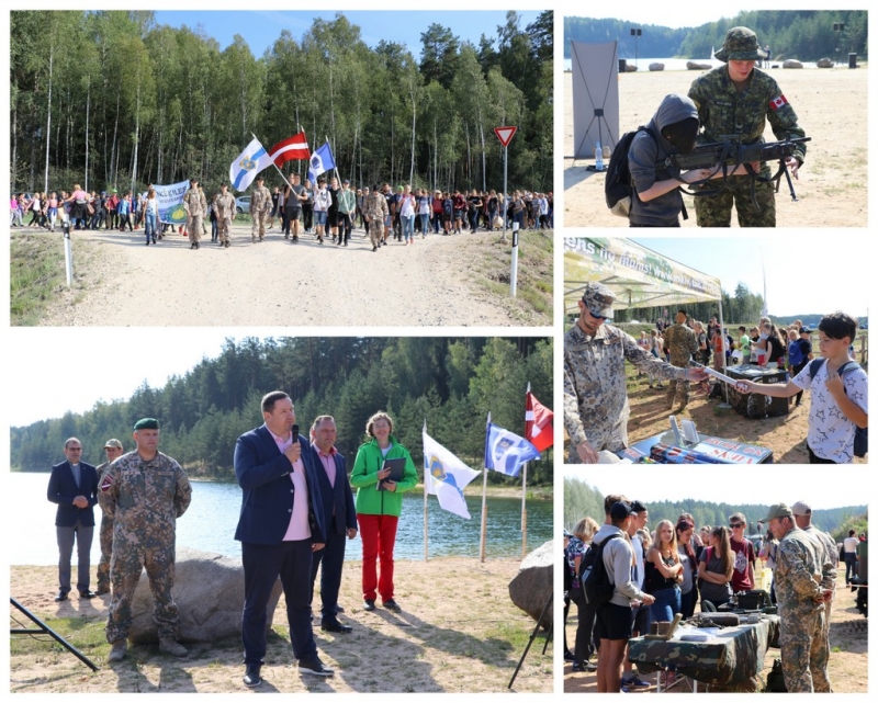 Vairāk nekā 1000 skolēni piedalās patriotiskā pārgājienā Zilajos kalnos