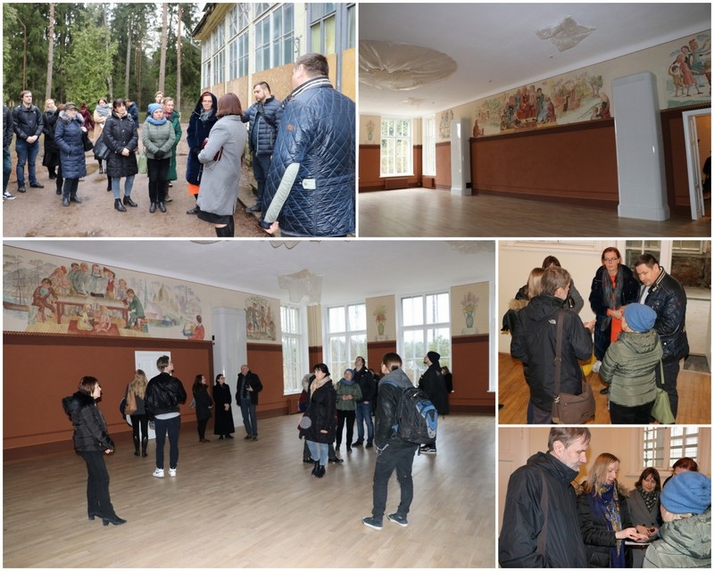 Latvijas Mākslas akadēmijas pārstāvji viesojas bijušajā sanatorijā “Ogre”