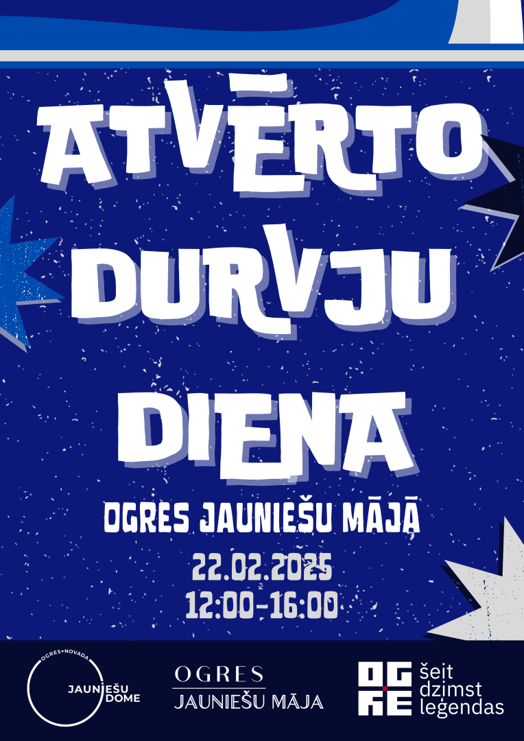 Atvērto durvju diena Ogres Jauniešu mājā 22. februārī 