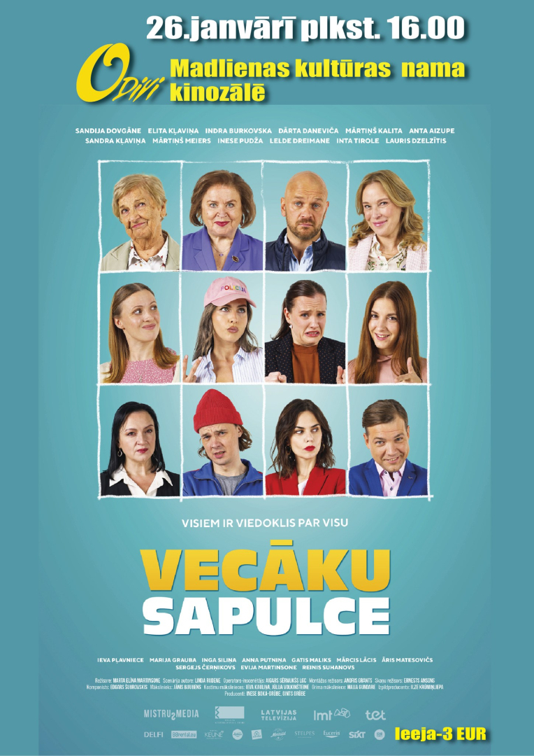 Filma "Vecāku sapulce" Ogres novada Kultūras centrā 6.februārī pl. 19.00