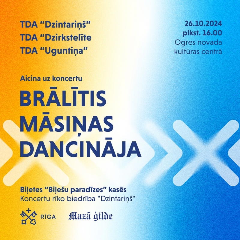 Deju kolektīvu koncerts BRĀLĪTIS MĀSIŅAS DANCINĀJA Ogrē 26.10.2024.