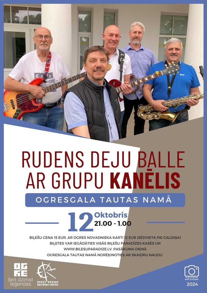 Rudens deju balle ar grupu Kanēlis Ogresgalā 12.10.2024.