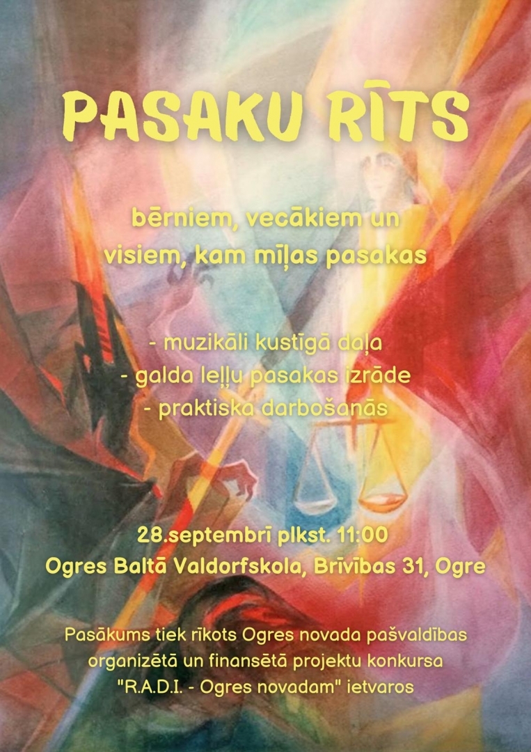 Pasaku rīts Ogres Baltajā Valdorfskolā 28.09.2024.