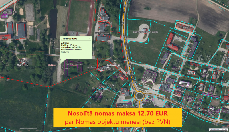 Izsoles rezultāts elektroauto uzlādes stacijai Madlienā