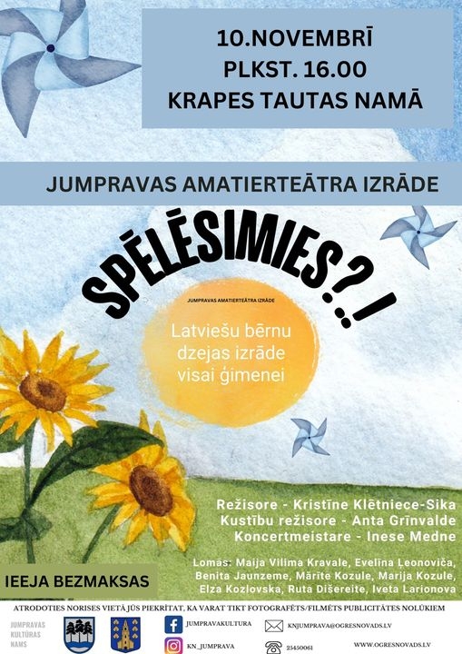 Izrāde SPĒLĒSIMIES? Krapē 10.11.2024.