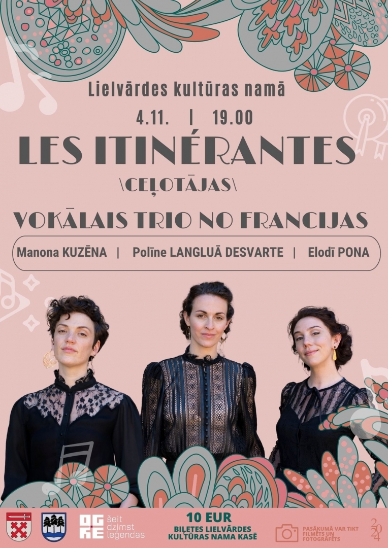 LES ITINÉRANTES/VOKĀLAIS TRIO NO FRANCIJAS 04.11.2024.