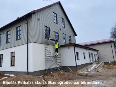 Bijušā Kaibalas skolas ēka - pārbūves darbi