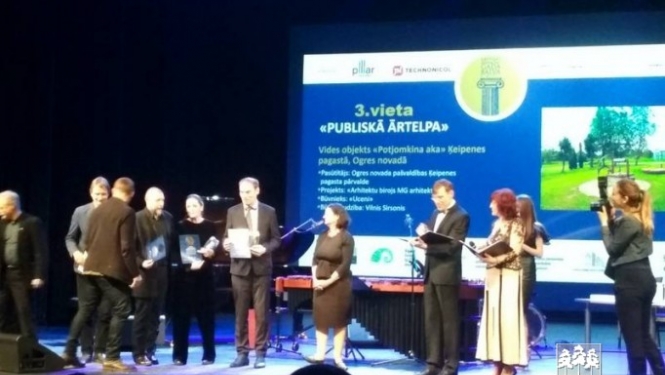 Vides objekts “Potjomkina aka” saņem Latvijas Būvniecības gada balvu!