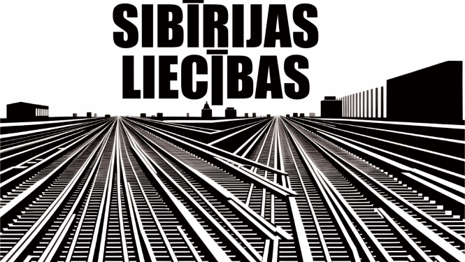 Vizuālis izstādei "Sibīrijas liecības" - daudz dzelzceļa sliežu