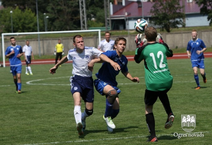 FK "Ogre" ar uzvaru sāk cīņu par Latvijas Kausu