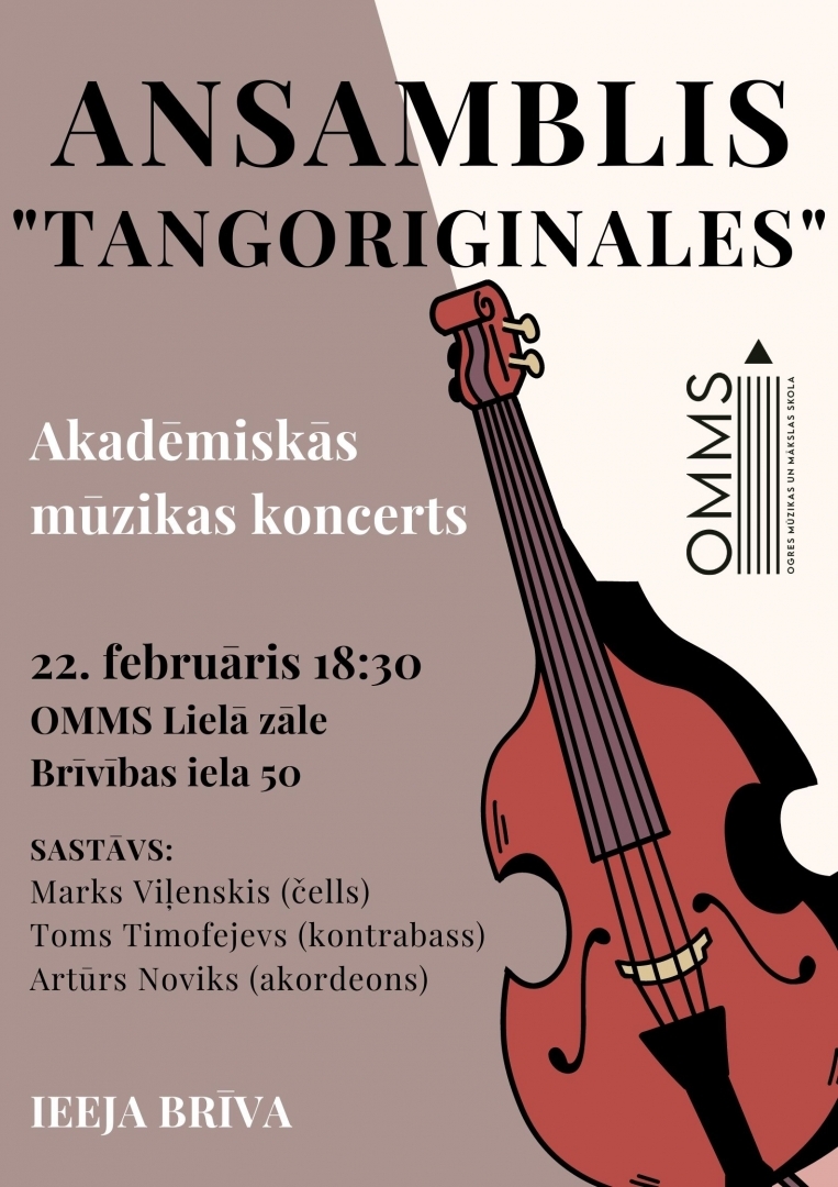 Ansambļa “Tangoriginales” koncerts Ogres Mūzikas un mākslas skolā