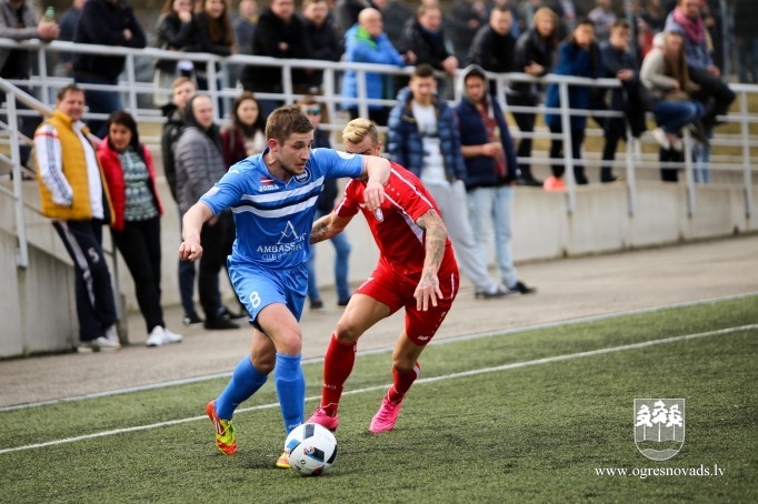 FK “Ogre” sezonu sāk ar cienīgu zaudējumu “Skonto FC”