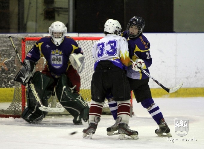 "Ogre Juniors" hokejistiem nedēļas nogalē divas spēles