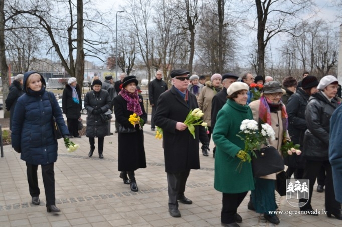 Ogrē 25.martā piemin komunistiskā genocīda upurus
