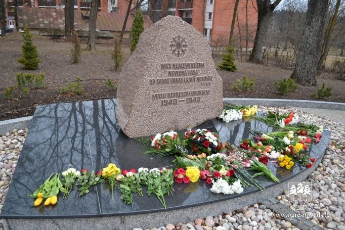 Ogrē 25.martā piemin komunistiskā genocīda upurus