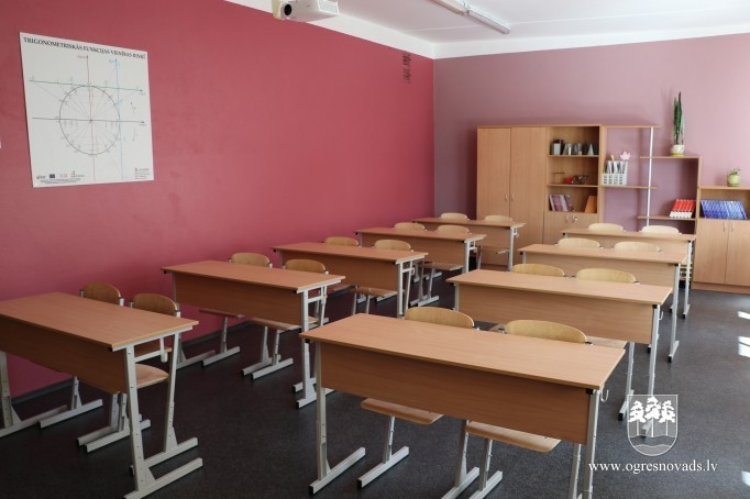 Ogres novada pagastu skolās sācies jaunais mācību gads (09.2020)
