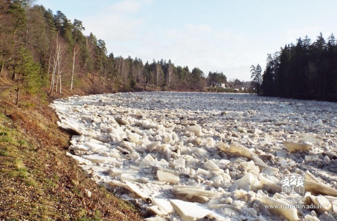 No Ogres upes ledus netiek Daugavā
