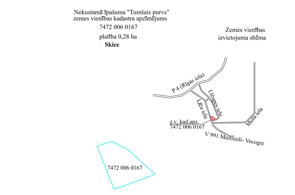 Nekustamā īpašuma “Tumšais purvs” un “Pagasta zeme”, Mazozolu pagastā, Ogres novadā daļu iznomāšanu lauksaimniecības vajadzībām