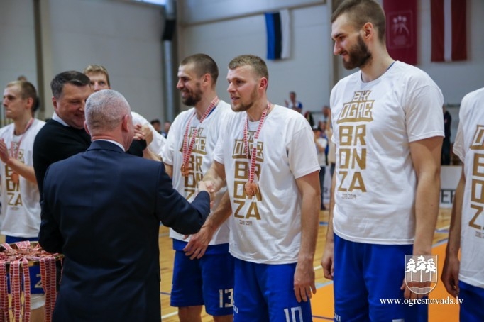 BK “Ogre” izcīna Latvijas Basketbola līgas bronzu