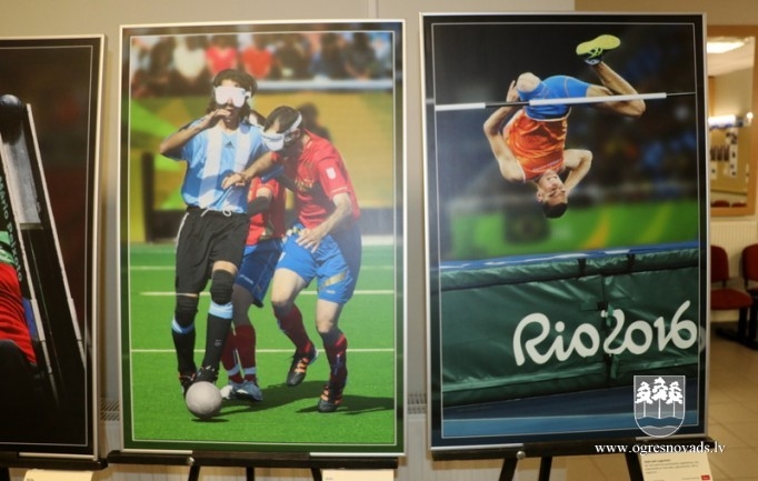 Sporta centrā atklāta fotoizstāde “Tu esi. Tu vari. Rio”