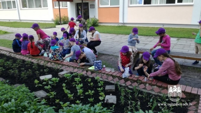 Vasaras dienas nometne „Radošo ideju kamoliņš” Jaunogres vidusskolā