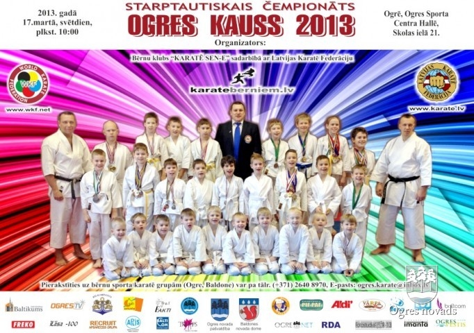 XI Starptautiskais čempionāts  „OGRES KARATĒ KAUSS 2013”