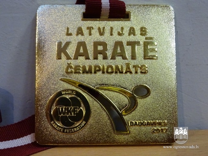 Latvijas karatē čempionātā ogrēniešiem divas 3.vietas