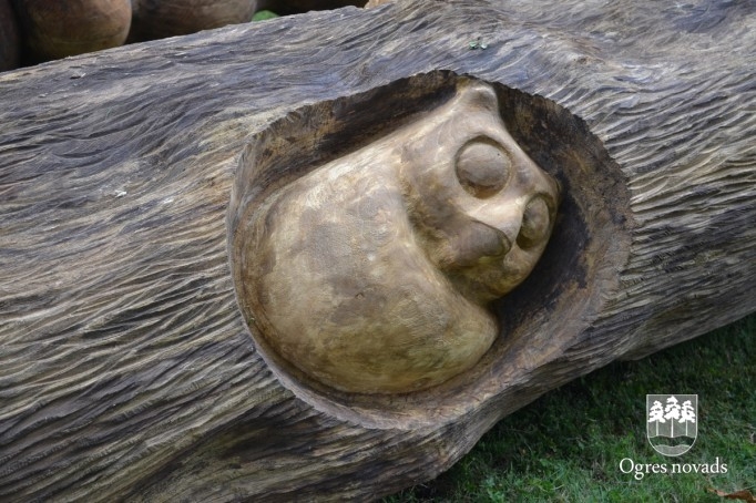Koka skulptūras Ogres pilsētas svētkos