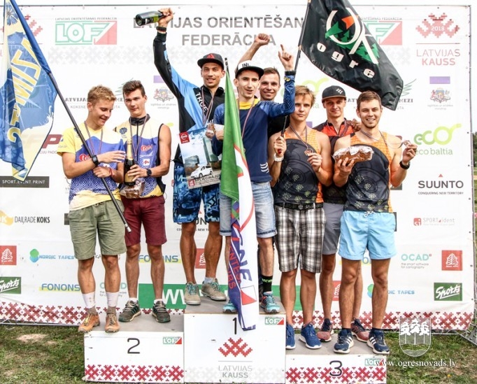 Ogres orientieristiem medaļas Latvijas čempionātā Turaidā