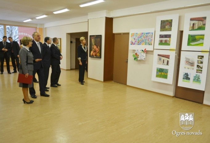 Valsts prezidenta vizīte Suntažu vidusskola