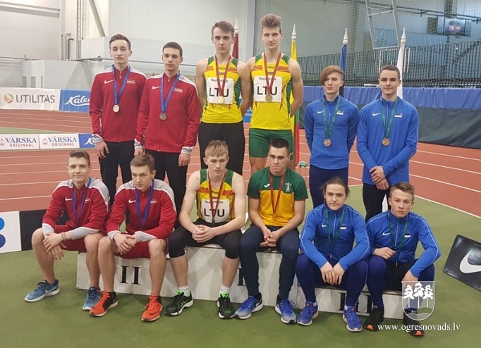 Ogres NSC vieglatlētiem piecas medaļas Baltijas čempionātā