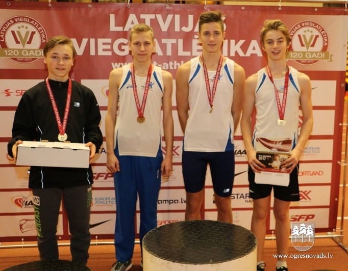 Ogres NSC vieglatlētiem četras godalgas Latvijas čempionātā
