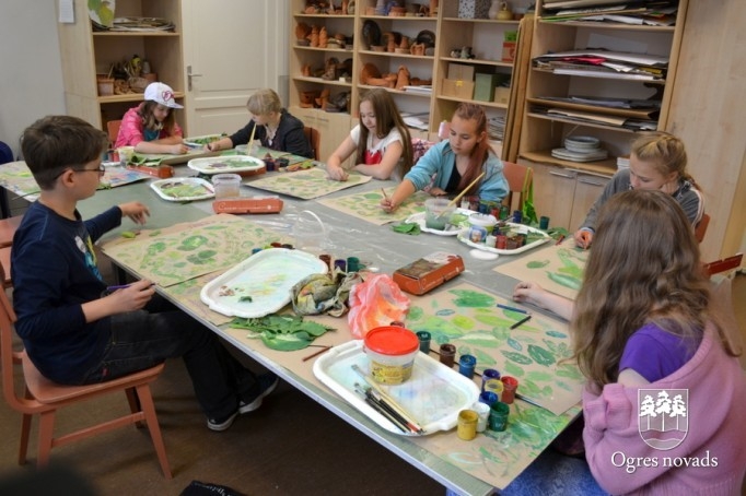 Zaļā prakse Ogres mākslas skolas audzēkņiem