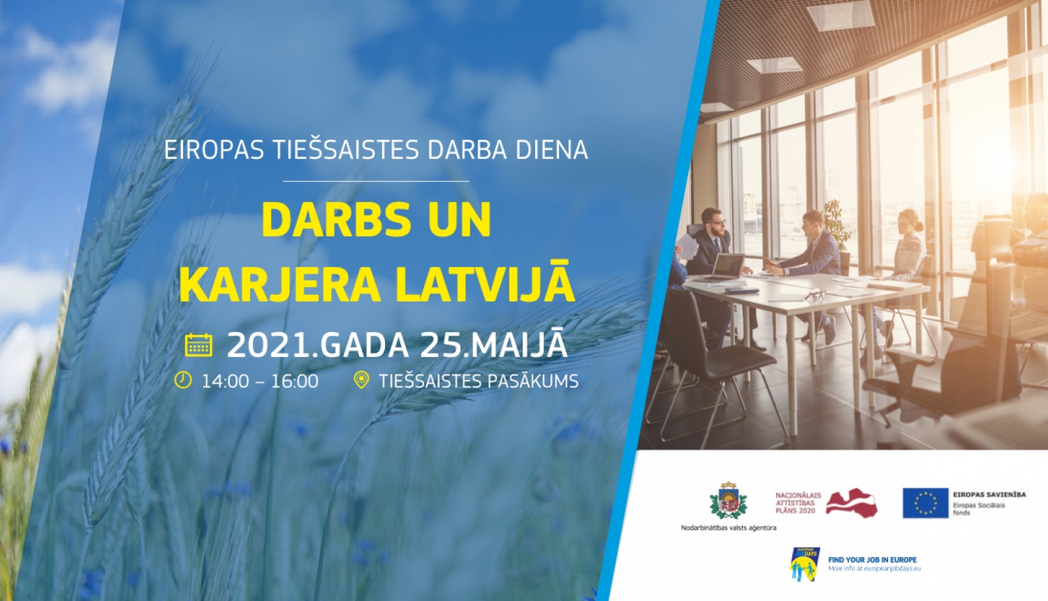 Aicina piedalīties tiešsaistes darba dienā „Darbs un karjera Latvijā”