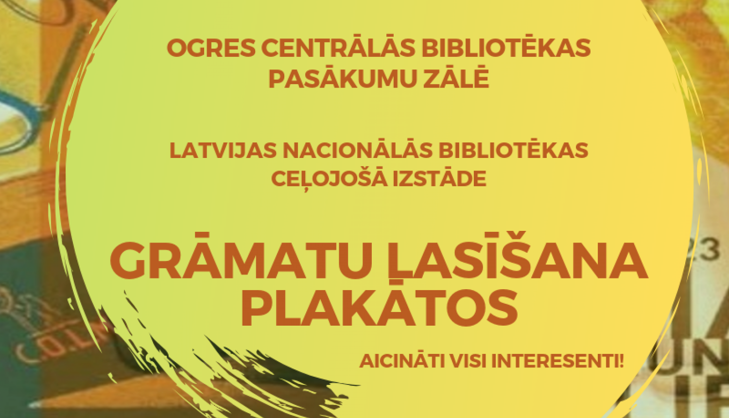Latvijas Nacionālās bibliotēkas ceļojošā izstāde “Grāmatu lasīšana plakātos”