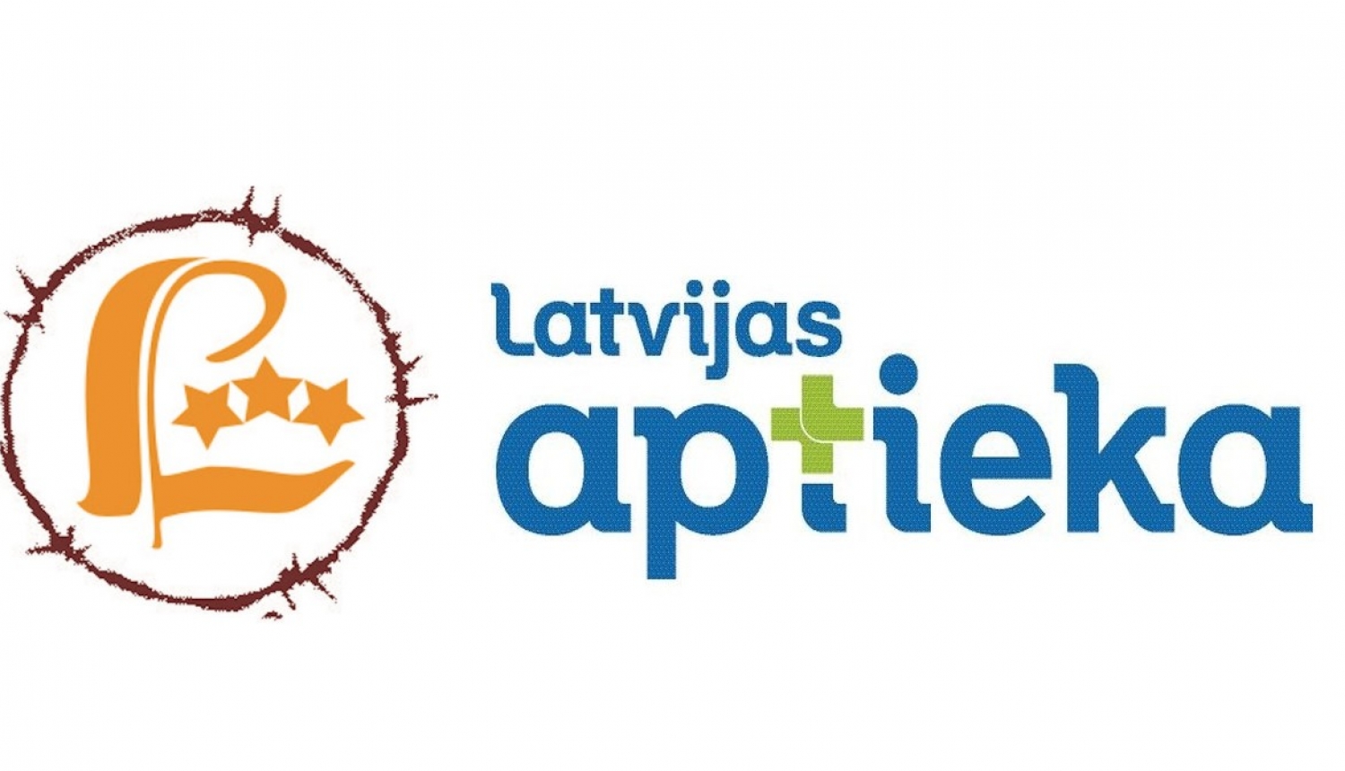 Latvijas Politiski represēto apvienības un Latvijas aptiekas logo